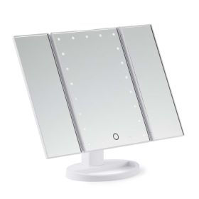 Tri Folded Lighted Mirror