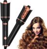 Professional Automatic Curling Iron Wand with Large Rotating Barrel & 4 Adjustable Temps & 3 Timers, Auto Shut-Off Hair Curler with Dual Voltage, Fast