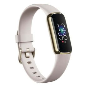 Fitbit Luxe Fitness & Wellness Tracker - Lunar White/Soft Gold Stainless Steel