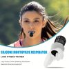 Portable Silicone Lung Breathing Training Device, Aerobic Adjustable Resistance Exercise Device, Quickly Increase Lung Capacity, Useful Fitness Breath