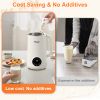 Mooye 35oz Nut Milk Maker Machine, Multi-Functional Automatic Almond Milk Machine with 10 Blades, Plant-Based Milk, Oat, Soy, Dairy Free Beverages wit