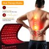 126Pcs LED Red Light Therapy Belt 660nm 850nm Waist Wrap Pad Pain Relief Weight Loss