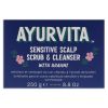 Brahmi Sensitive Scalp Scrub and Cleanser by AyurVita for Unisex - 8.8 oz Cleanser