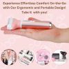 Electric Razor for Women, 4-in-1 Women's Body Hair Removal, Pubic Shaver Bikini Trimmer for Eyebrow Face Body Underarm, Portable Ladies Shaver, Women'