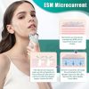 Microcurrent-Facial-Device, Microcurrent Face Massager Roller for Skin Care, Facial Massager Face Rollers for Women & Men, Glossy White