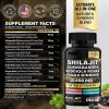 Shilajit Pure Himalayan 9000MG, Ashwagandha 2000MG, Rhodiola Rosea 1000MG, Panax Ginseng 1500MG, Turmeric 500MG, Ginkgo Biloba 500MG, Stinging Nettle