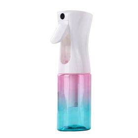 300Ml 200Ml Hair Spray Kappers Spray Empty Bottle Hervulbare Mist Fles Salon Kapper Tool Planten Zorg Water spuit (Color: Gradient Pink Blue, Capacity: 300ML)