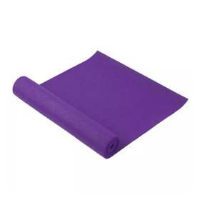 Yoga Mat with Carrying Strap for Yoga, Pilates, and Floor Exercises (Color: Purple)