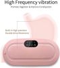 Portable Cordless Heating Pad for Menstrual Cramps Relief, Heating Pad for Stomach, 3-Speed Temperature Adjustment and 4-Speed Massage Modes, Back and