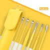 6Pcs Ear Pick Earwax Removal Kit Earpick Ear Curette Ear Wax Spoon Remover Cleaning Tool